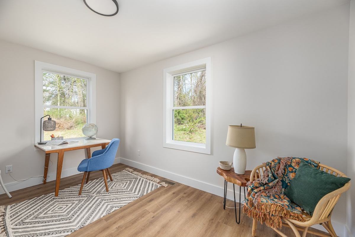 Second bedroom set up as an office